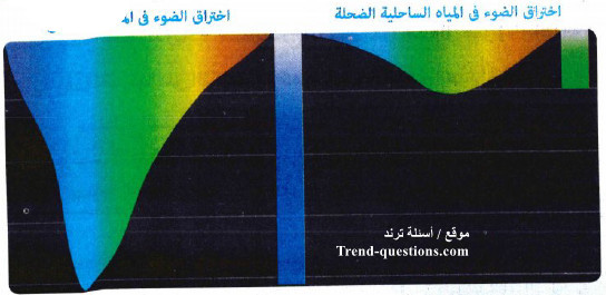 انتشار الإشعاع الشمسى فى المنطقة المضاءة (السطحية)